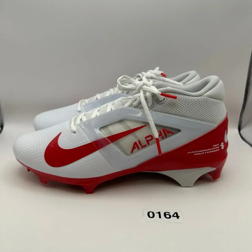 NIKE Men's 10 Alpha Menace 4 PRO Red/White FD7037-102